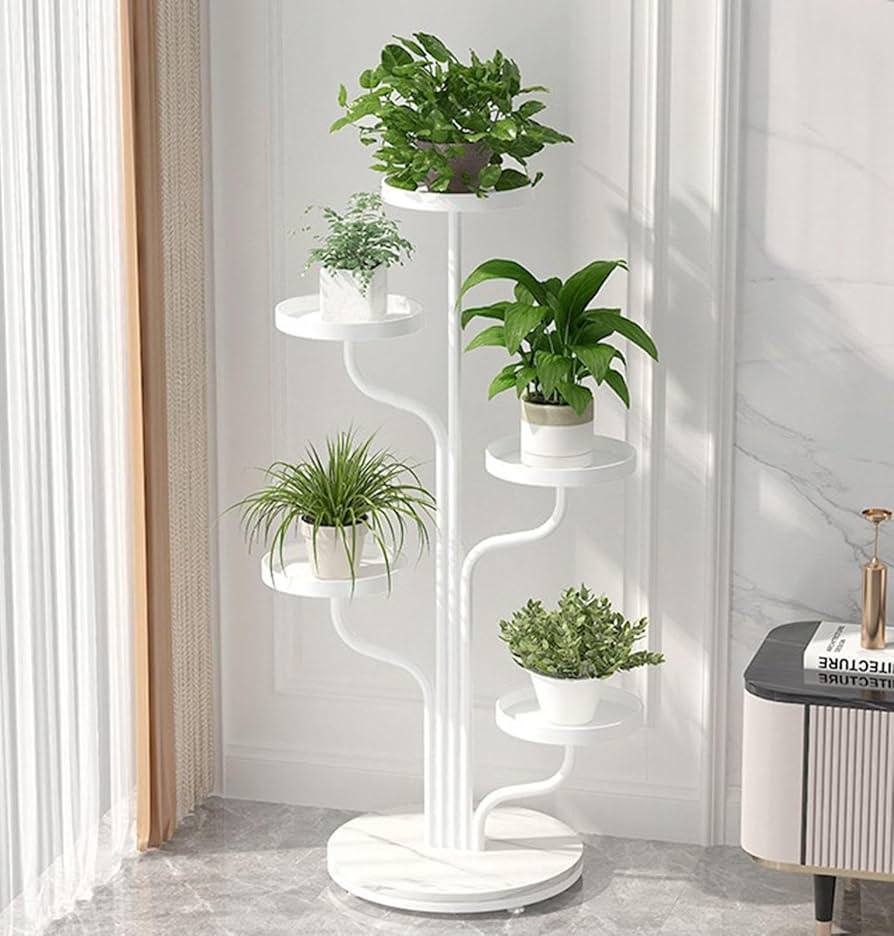 Suporte de ferro para plantas de chão