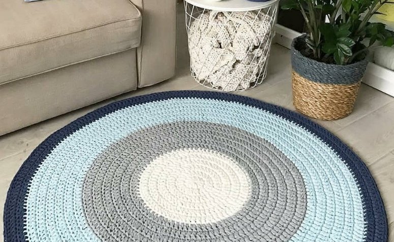 Tapete redondo de crochê: Ideias e tutoriais para um toque artesanal na decoração