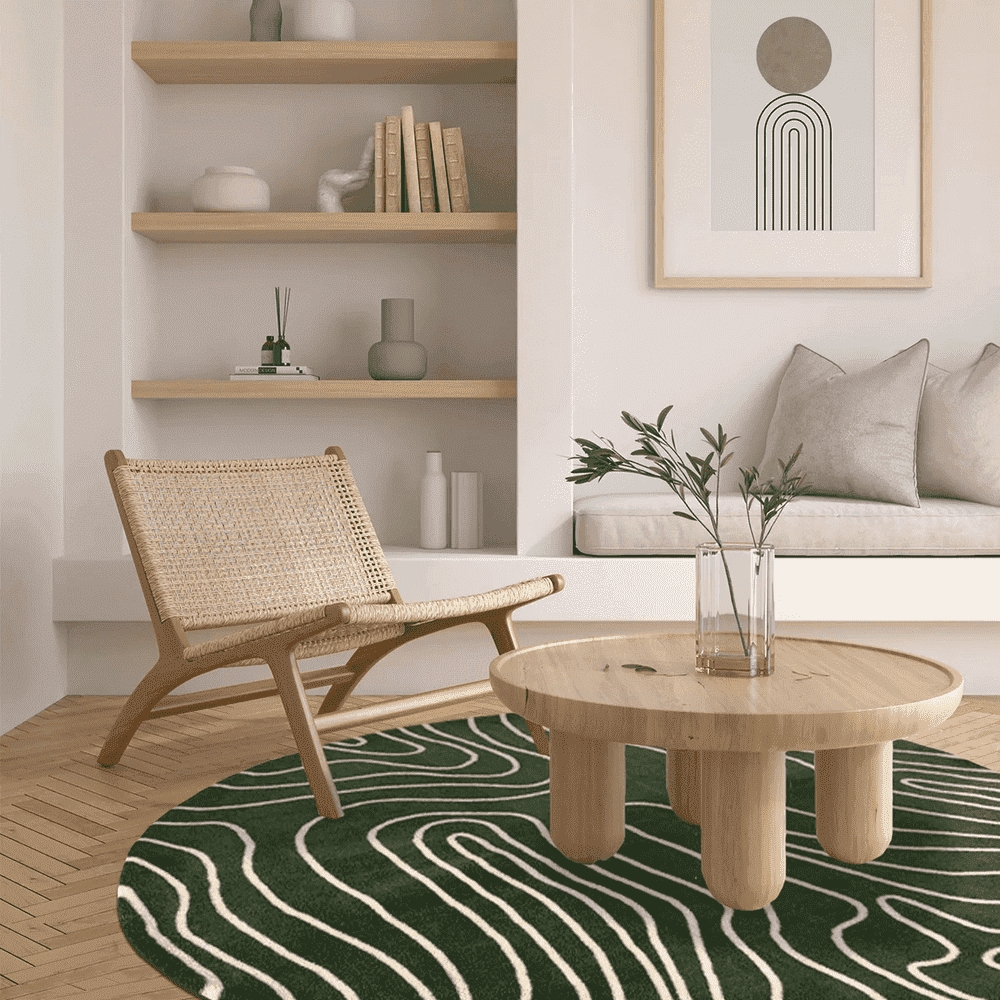 Tendências de decoração: A arte da sobreposição com tapetes redondos