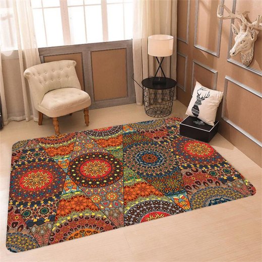 5 ideias de tapetes geometricos para sala pequena