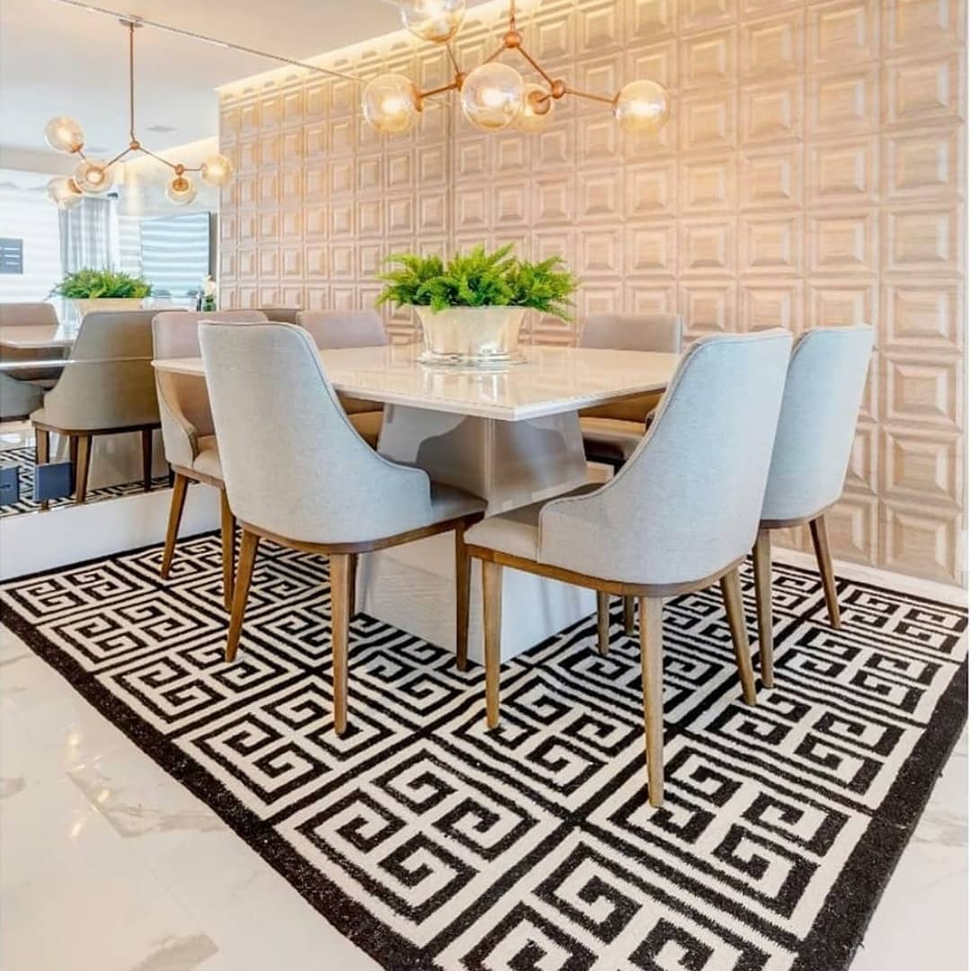 tapetes geometricos para sala