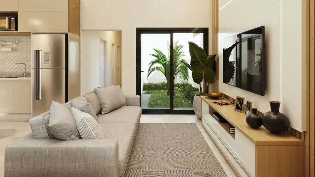 Como aplicar o Color Drenching na sua sala de estar em 2026