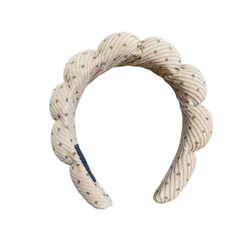 tiara acolchoada para penteado de festa