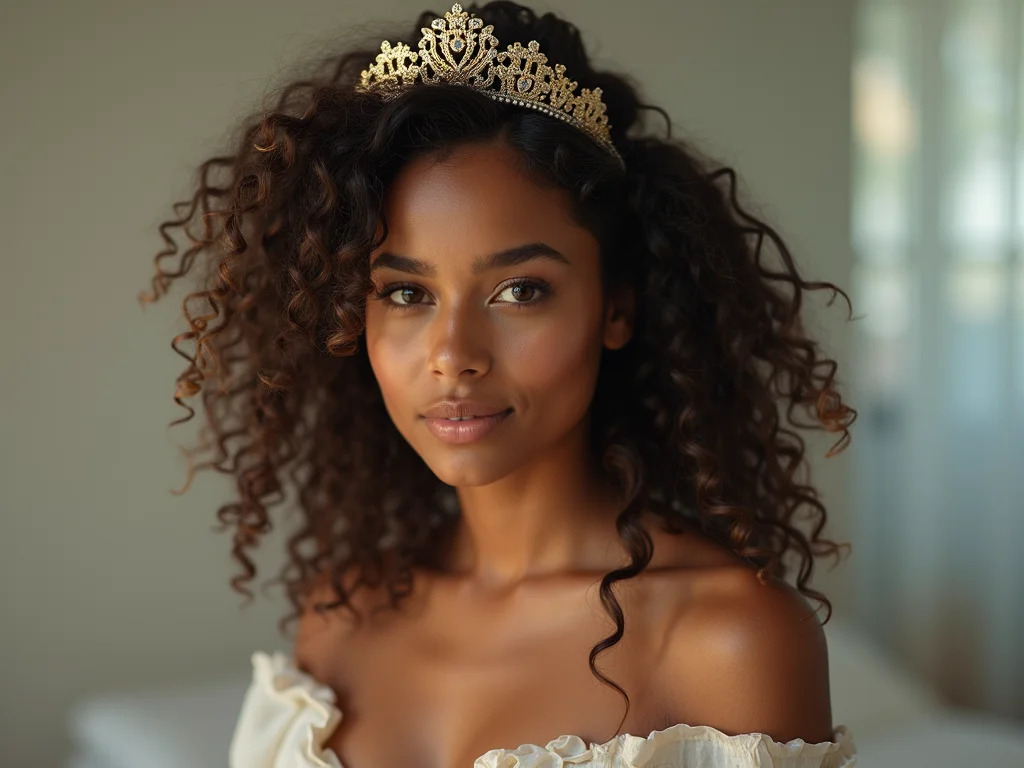 tiara acolchoada para penteado de festa