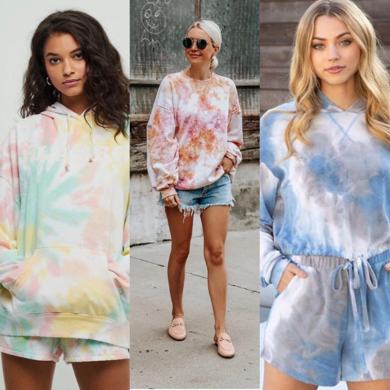 tie dye vs estampa floral qual escolher