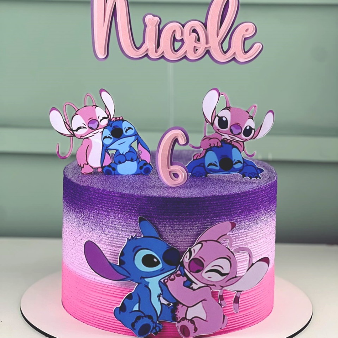 Dicas para Personalizar seu Topo de Bolo do Stitch com Nome e Idade