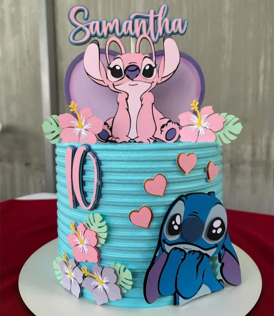 topo de bolo stitch para imprimir