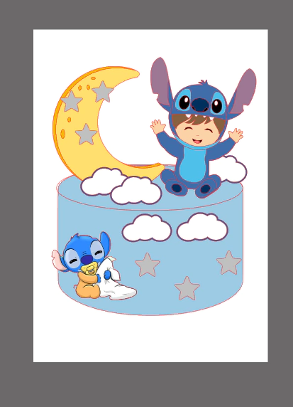 Guia Completo para Montar um Topo de Bolo 3D do Stitch em Casa