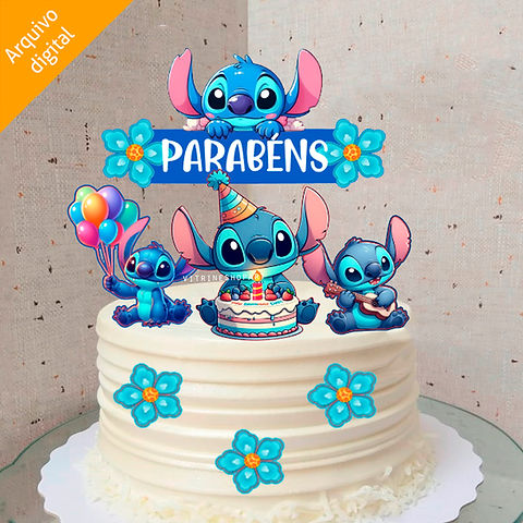 Dicas para Personalizar seu Topo de Bolo do Stitch com Nome e Idade