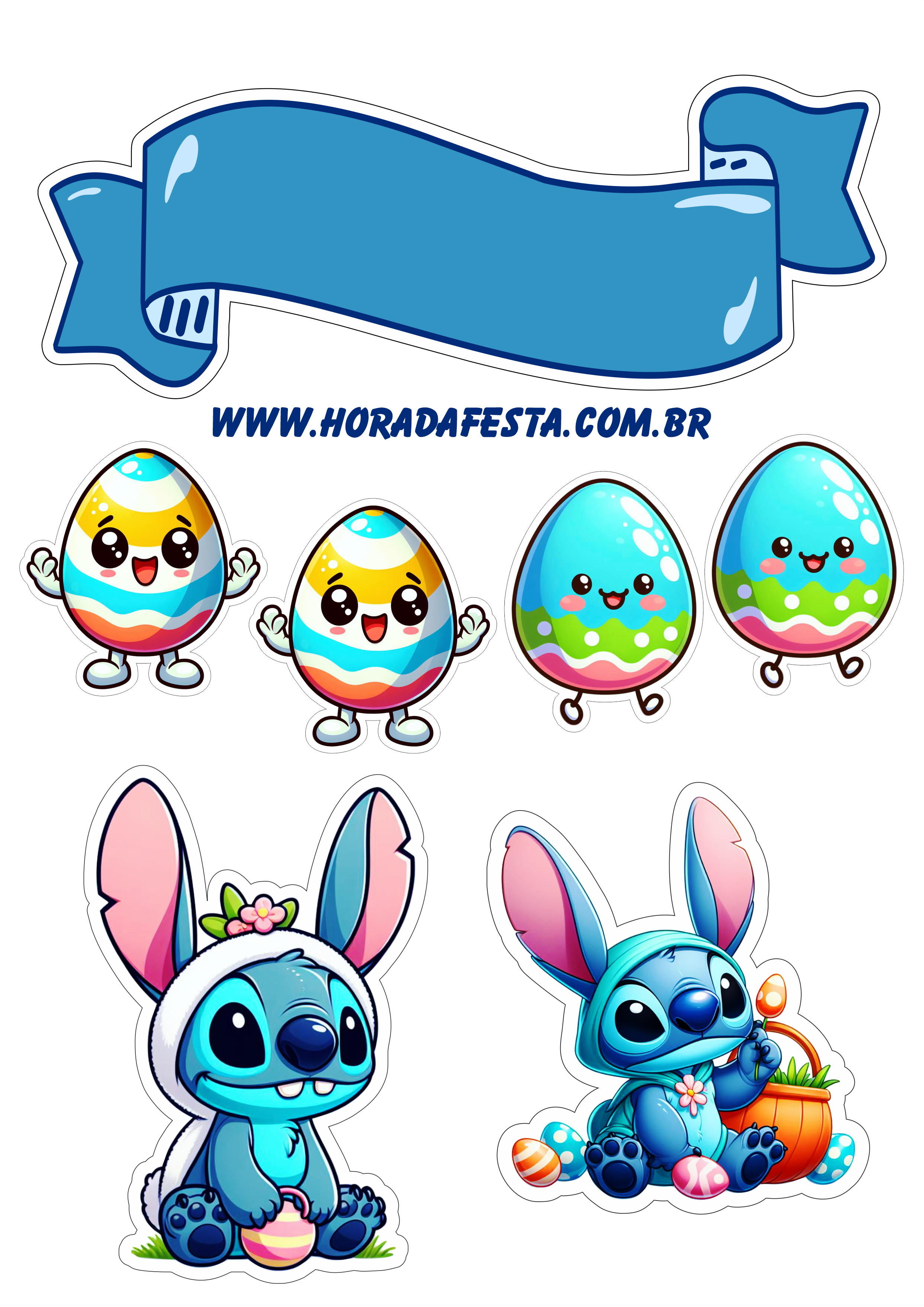 como fazer topo de bolo do stitch