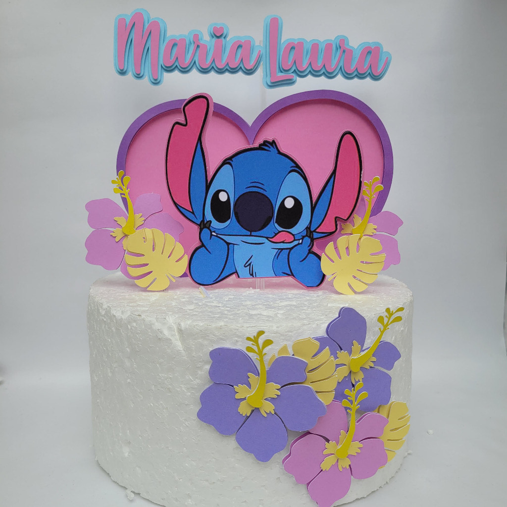 topo de bolo stitch png