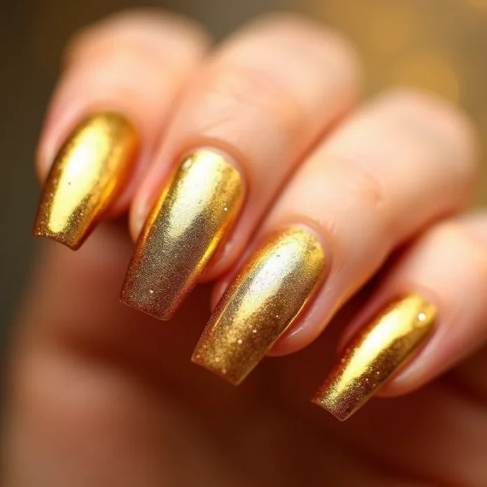 Tendências de Unhas Minimalistas com Toque de Ouro para 2026