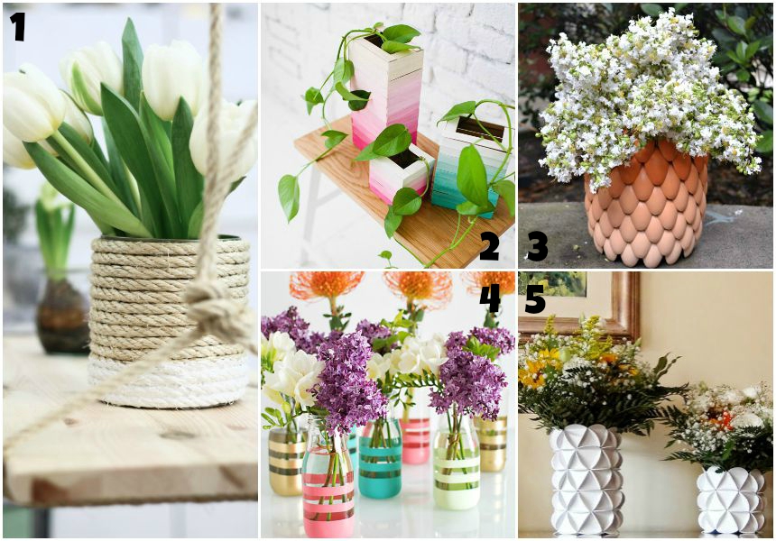 vasos criativos baratos como fazer