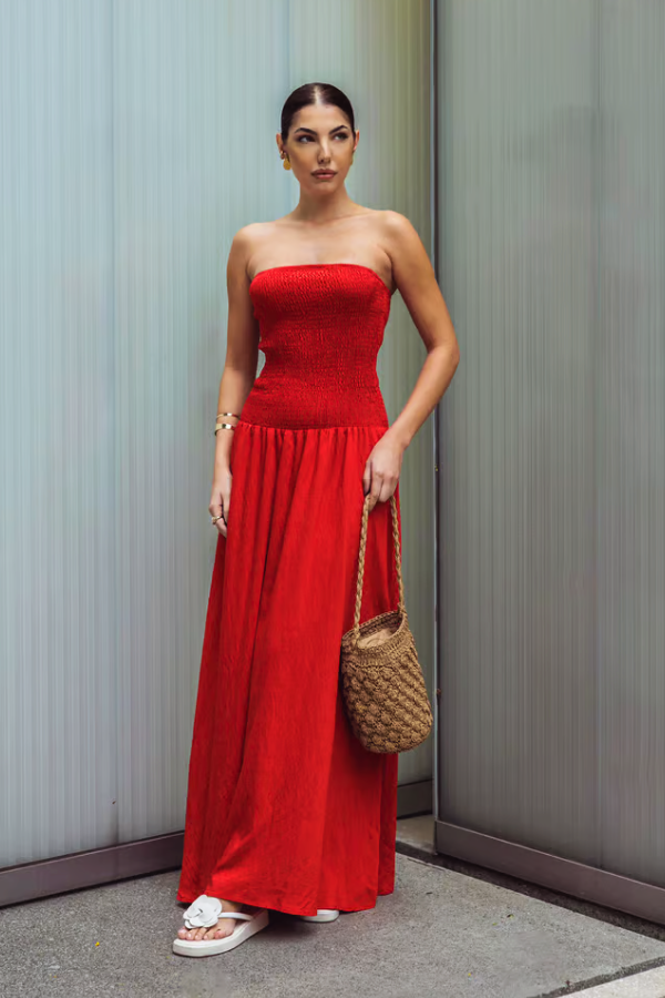 vestido vermelho para o natal