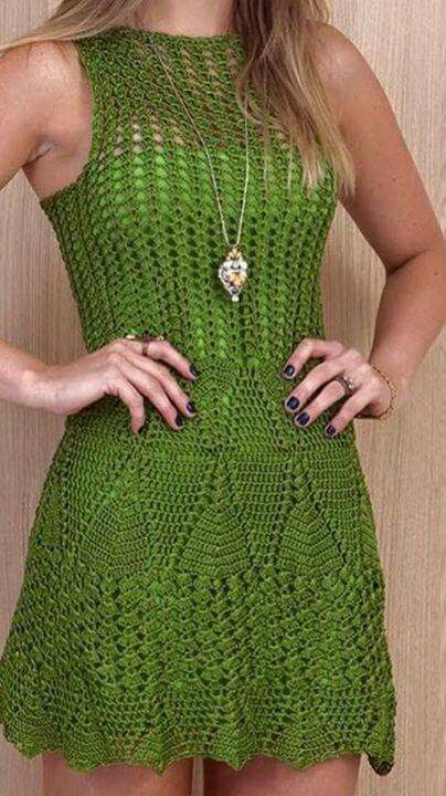 inspiração vestido de crochê modelos diferentes