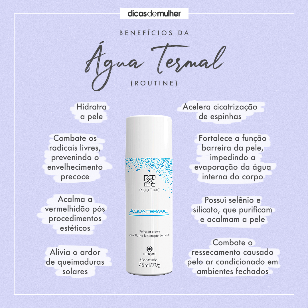 benefícios água termal pele sensível