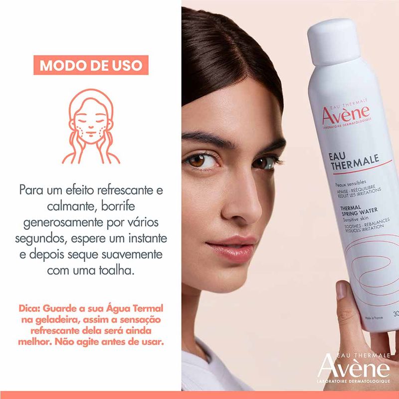 como usar água termal no rosto