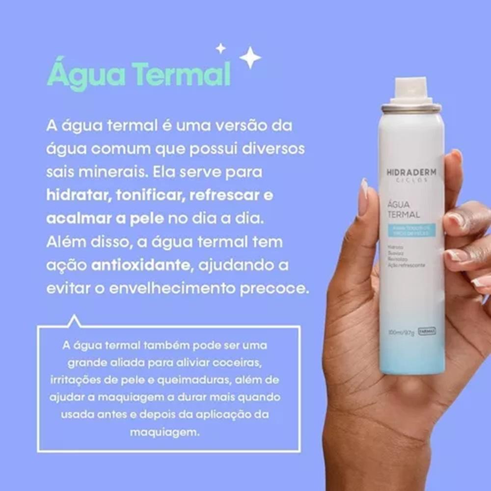 água termal para rosácea