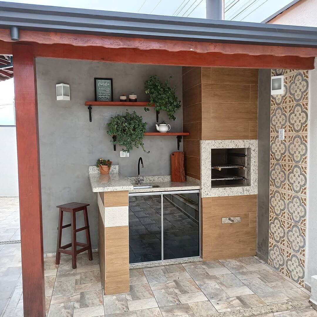 Cozinha externa moderna