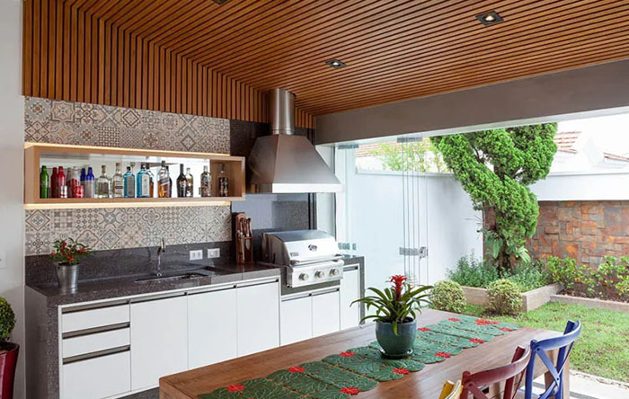 Materiais para cozinha externa