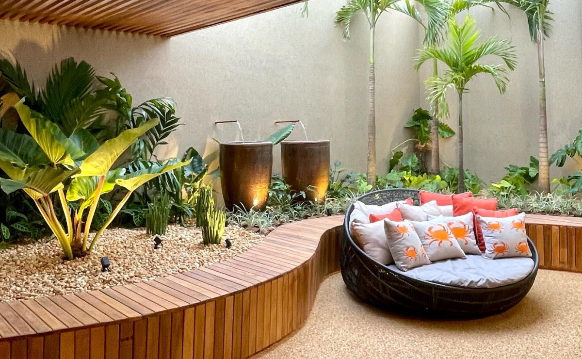 jardim de baixa manutenção para sítio