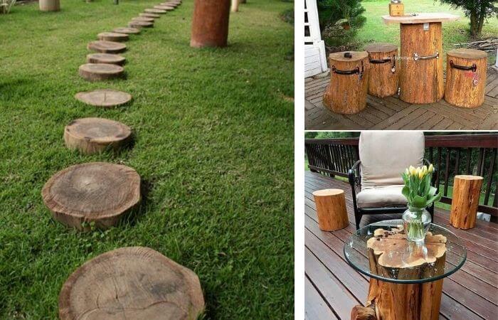 elementos decorativos rústicos para jardim