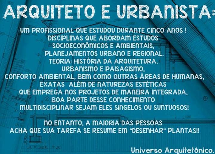 atribuições do arquiteto