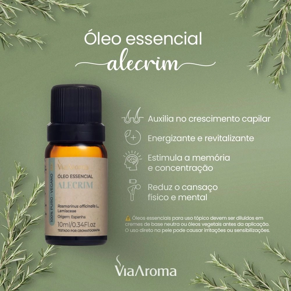 como usar oleo de alecrim no cabelo