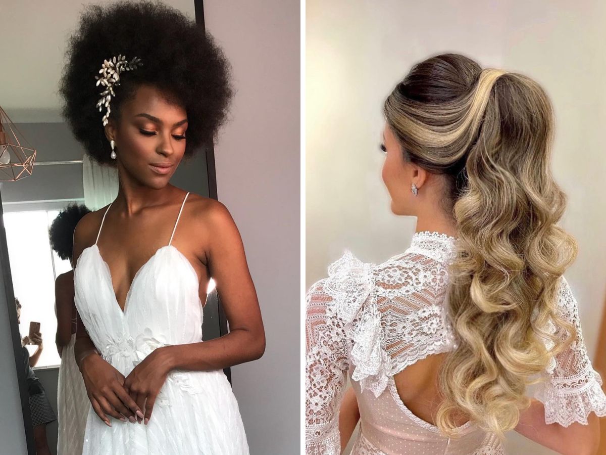 penteados para casamento noiva