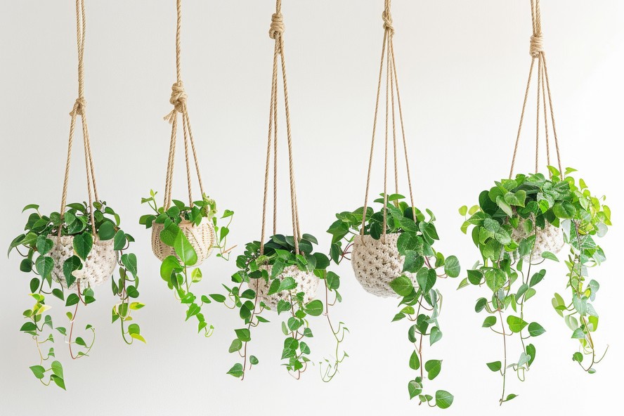 plantas pendentes para decoração
