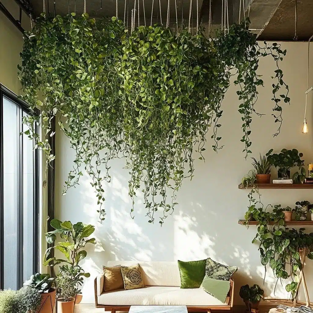 plantas pendentes para decoração
