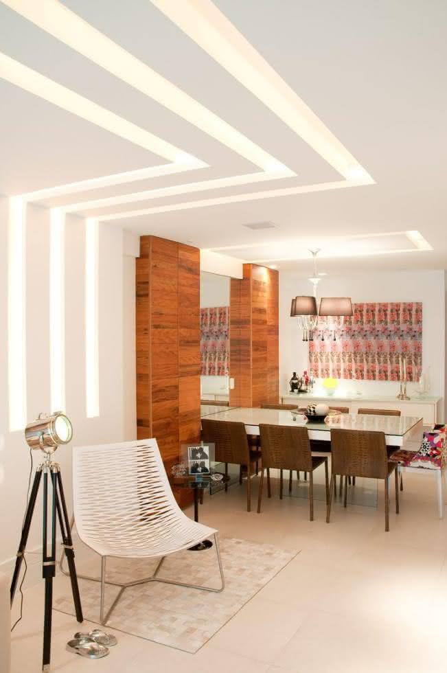 sanca de gesso sala moderna