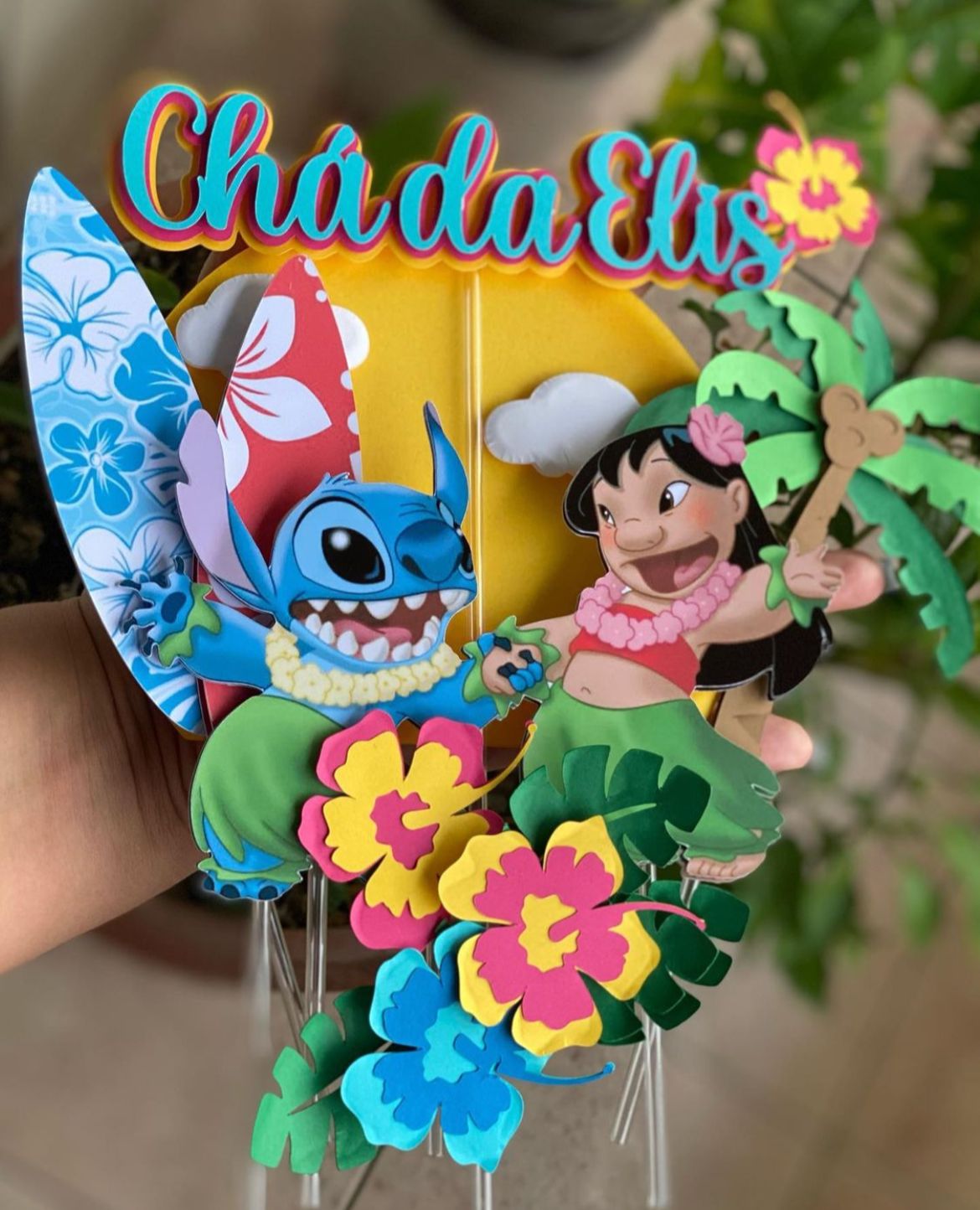 download topo de bolo stitch png