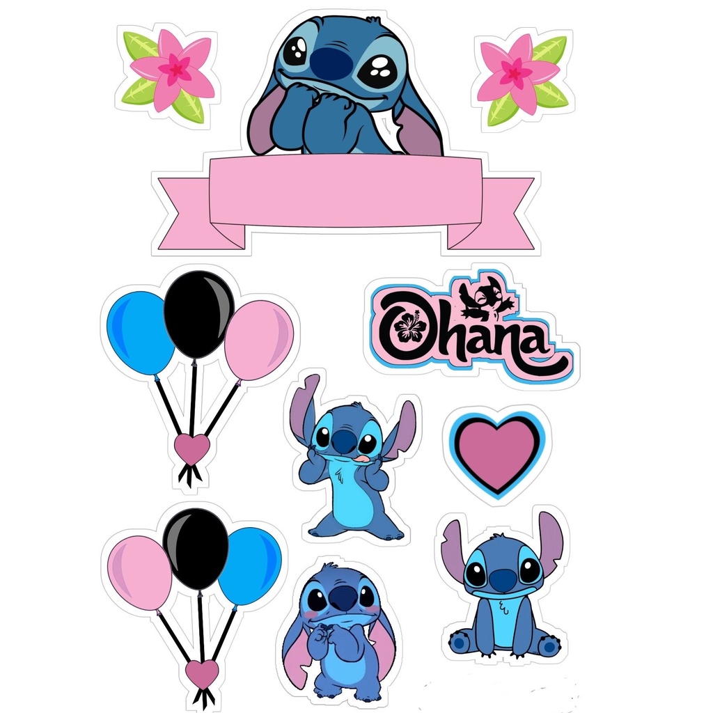 ideias topo de bolo stitch