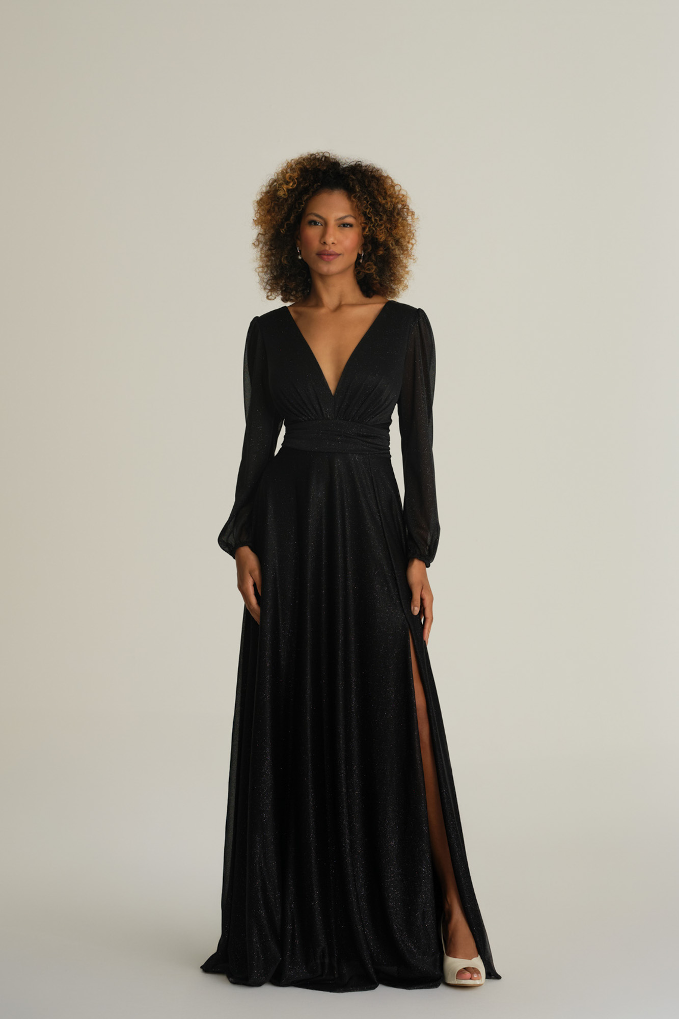vestido longo um ombro só