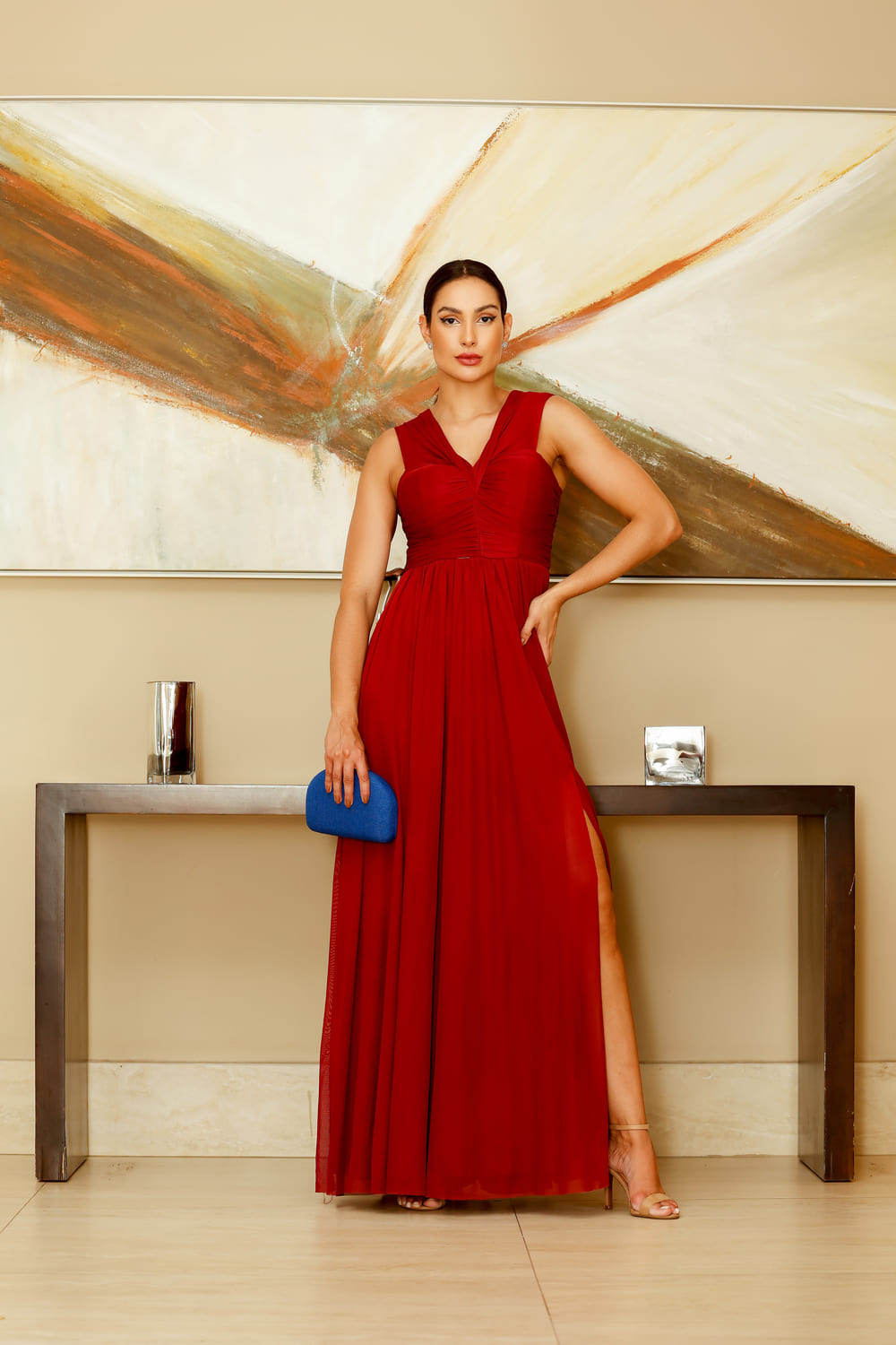 vestido longo para madrinha
